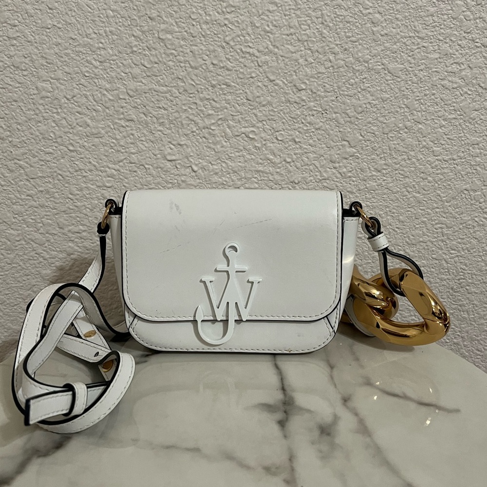 JW ANDERSON Anchor Chain Mini Leather Shoulder Bag